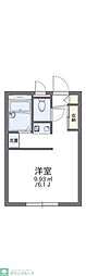 レオパレスパラオ 1Kの間取図画像