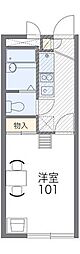 レオパレスグランTRN 1Kの間取図画像