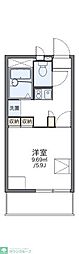 レオパレスラッキーハイムT 1Kの間取図画像