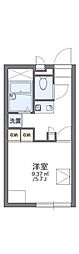 レオパレス入船 1Kの間取図画像