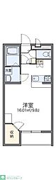 レオパレスカメリア2 1Kの間取図画像