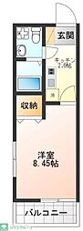 Reblanche～リブランシェ～ 1Kの間取図画像