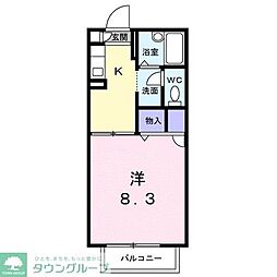 マ・メゾン 1Kの間取図画像