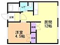 レジデンスふれあい4階4.3万円