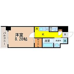 リラ出来町 1Kの間取図画像