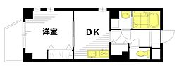 プレステージ362 1DKの間取図画像