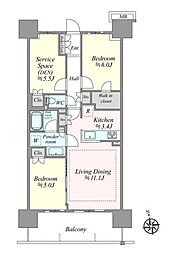 間取図画像 2SLDK