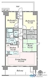 レーベン朝霞Regenes 3LDKの間取り