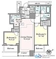 ザ・パークハウス三軒茶屋タワー26階15,480万円