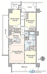 間取図画像 3LDK