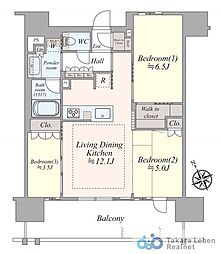 間取図画像 3LDK