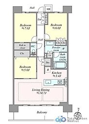 間取図画像 3LDK