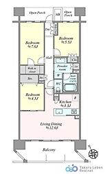 間取図画像 3LDK