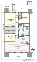 間取図画像 3LDK