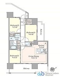 間取図画像 3LDK