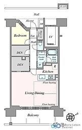 レーベン盛岡中央通THELEAD 1SLDKの間取図画像