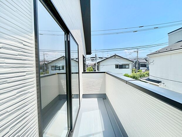 風通しの良いバルコニー！