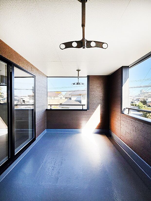 風通しの良いバルコニー