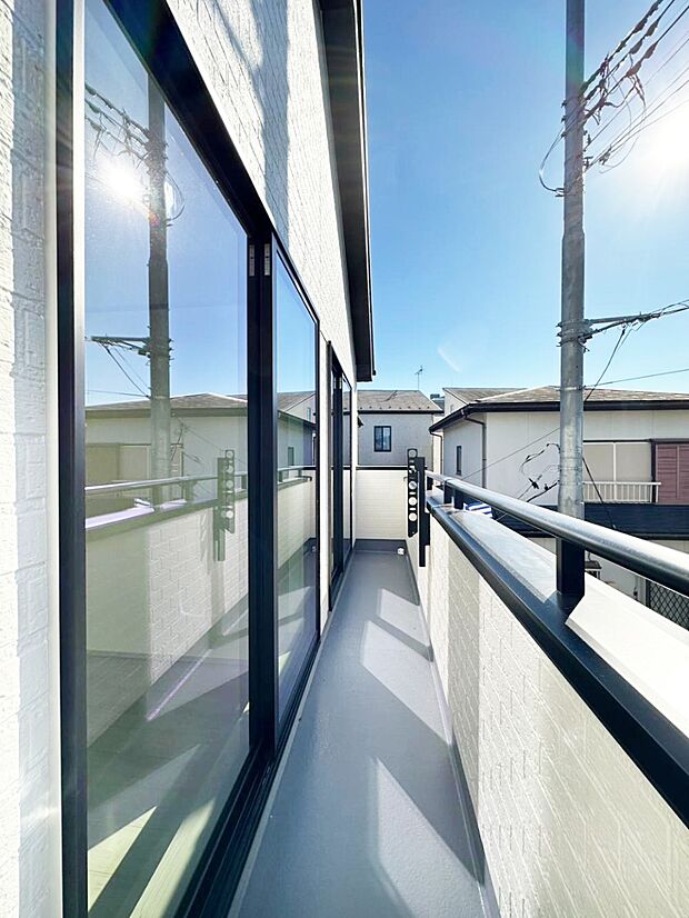 風通しの良いバルコニー