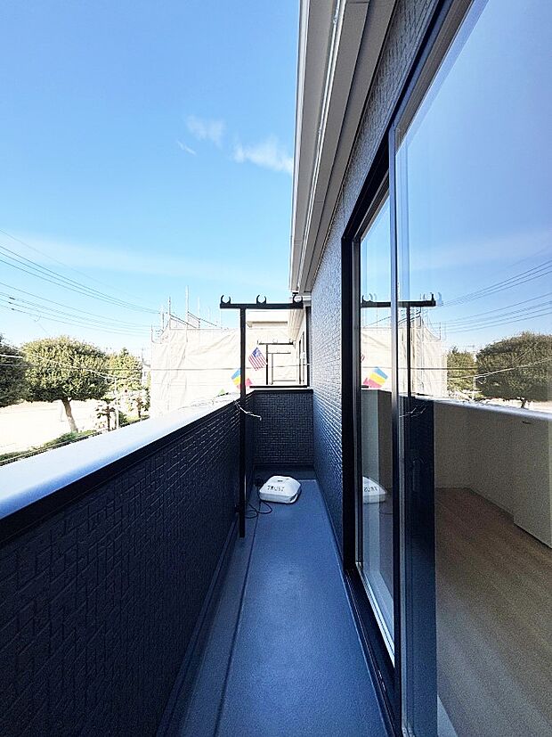 風通しの良いバルコニー