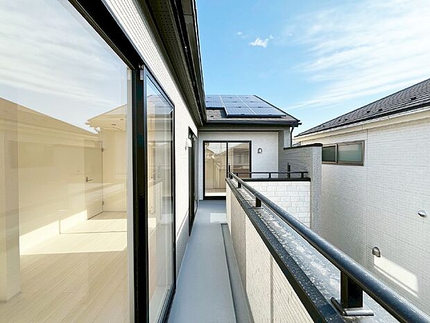 風通しの良いバルコニー