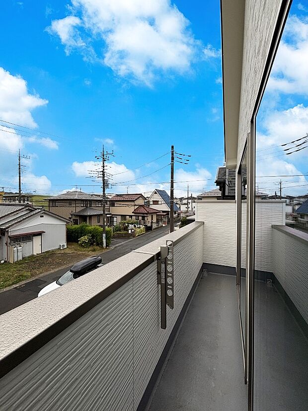 風通しの良いバルコニー