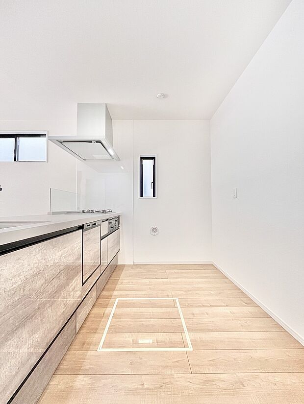 ゆとりあるキッチンではご家族と楽しくお料理ができます。