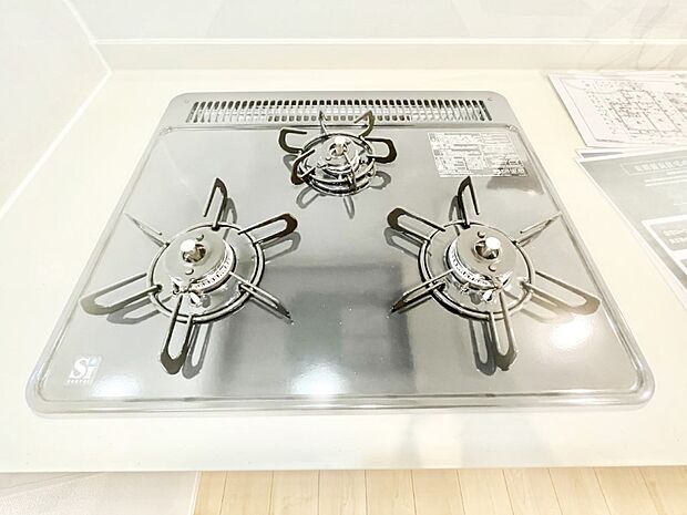 三口ガスコンロでお料理が一気にはかどりそう