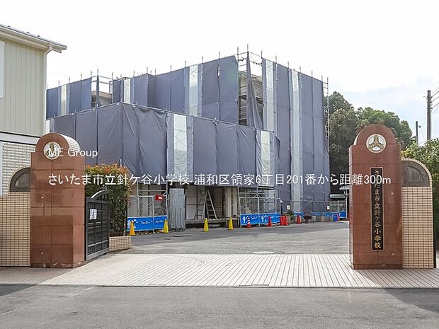 小学校 300m さいたま市立針ケ谷小学校