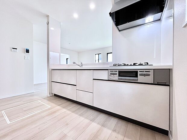 ゆとりあるキッチンではご家族と楽しくお料理ができます。