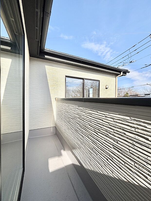 風通しの良いバルコニー