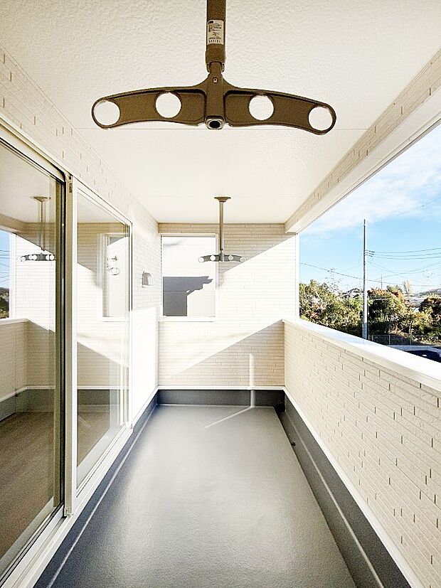 風通しの良いバルコニー