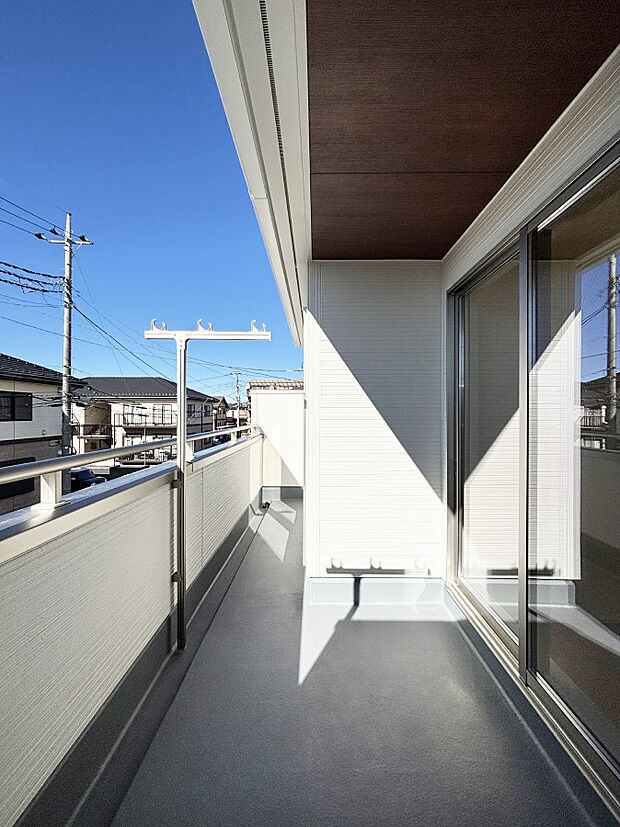 風通しの良いバルコニー