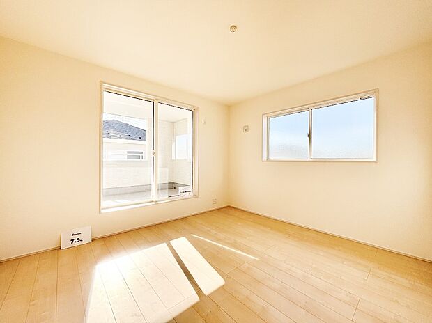 2面採光を確保した明るい空間。家族みんなが快適な暮らしを実現する設計です。