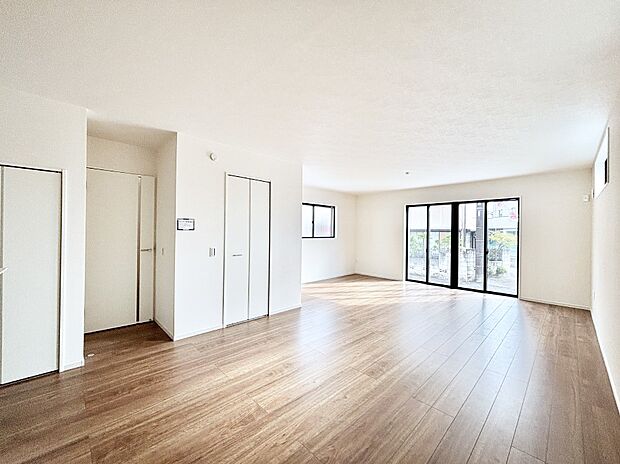 22.5帖の広々ＬＤＫは家族みんなの快適空間！家族のつながりを強くする大事な空間。  