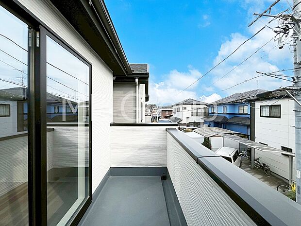 風通しの良いバルコニー