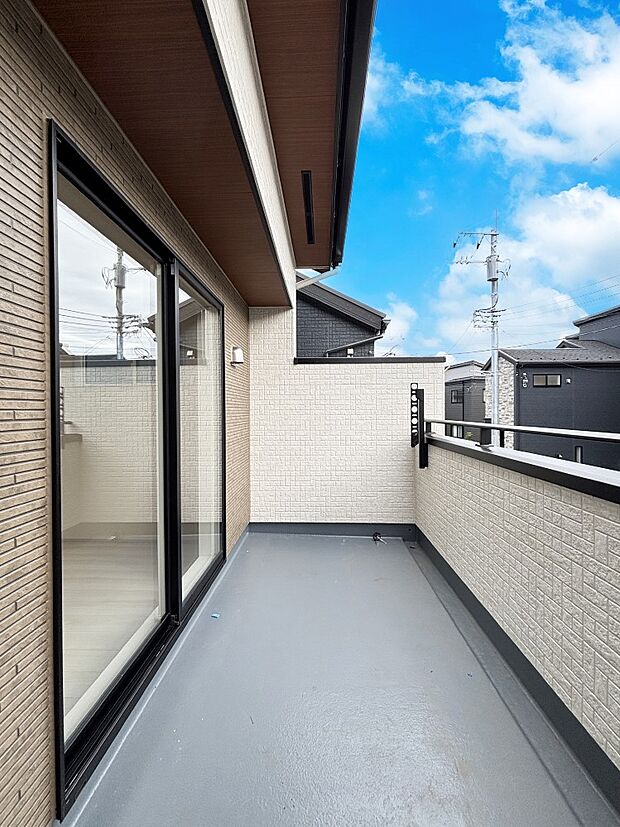 風通しの良いバルコニー