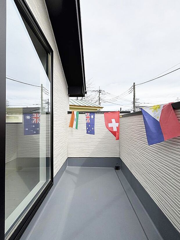 風通しの良いバルコニー