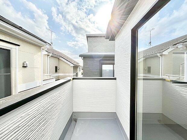 風通しの良いバルコニー