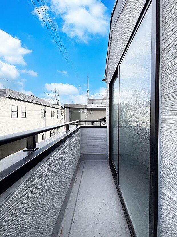 風通しの良いバルコニー