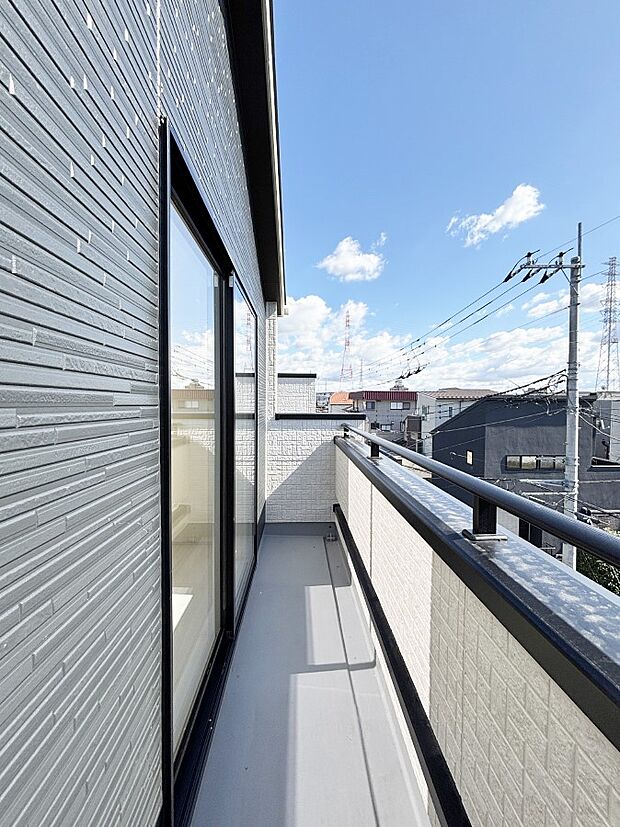 風通しの良いバルコニー