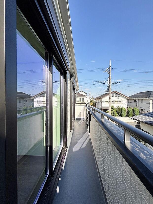 風通しの良いバルコニー