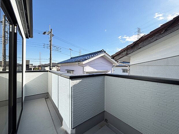 風通しの良いバルコニー