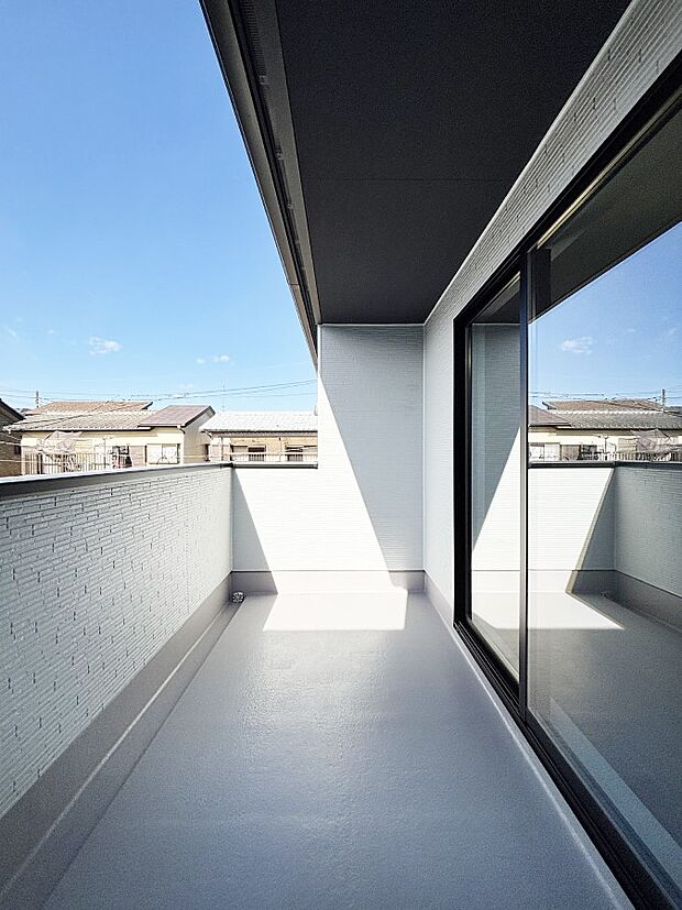 風通しの良いバルコニー