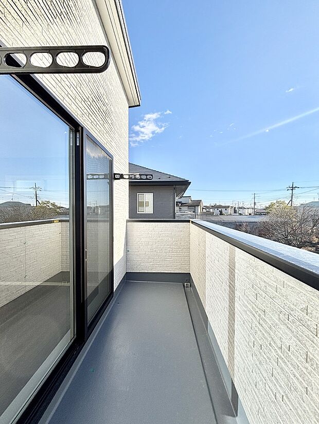 風通しの良いバルコニー