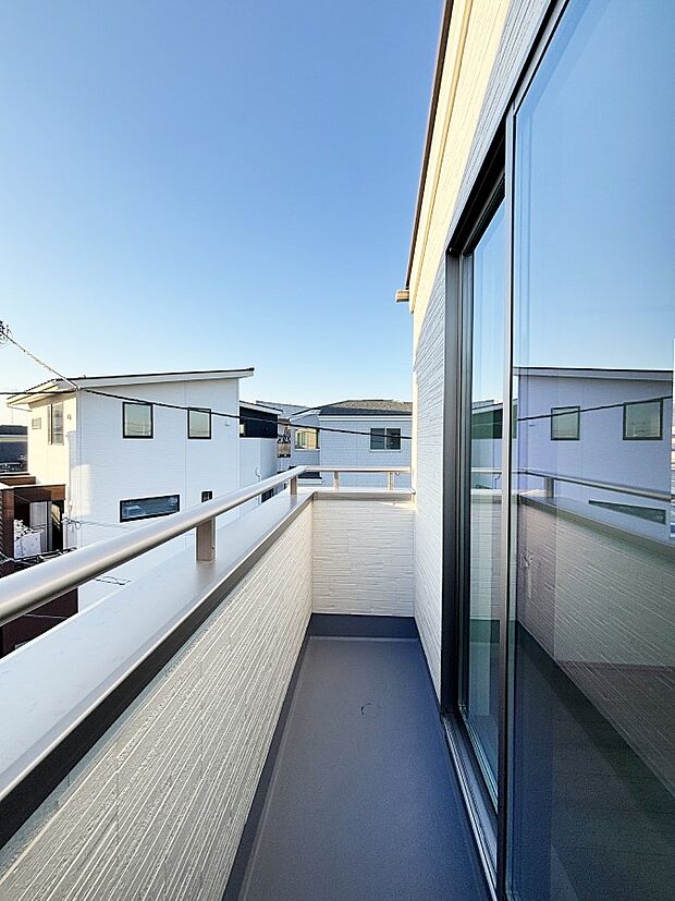 風通しの良いバルコニー