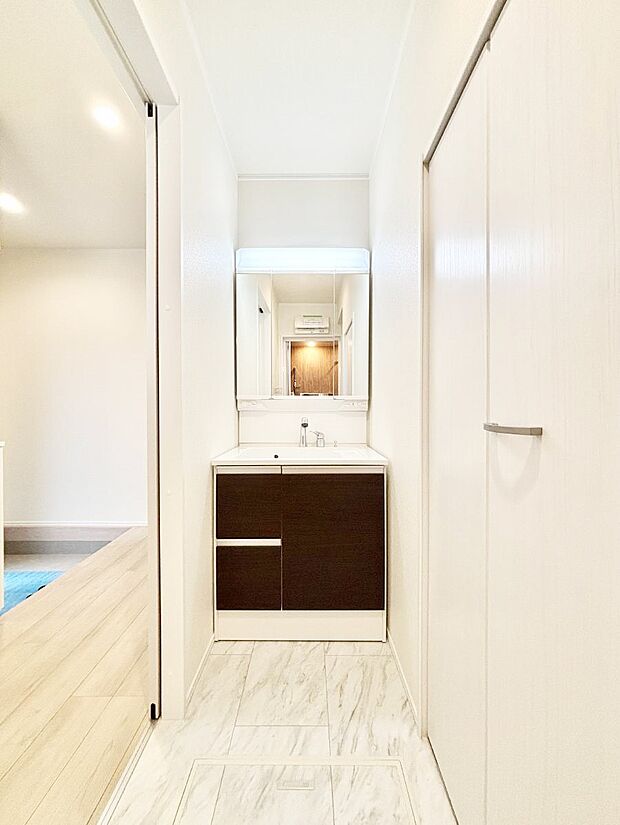 収納力と機能性に優れた洗面化粧台