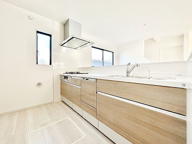 ゆとりあるキッチンではご家族と楽しくお料理ができます。