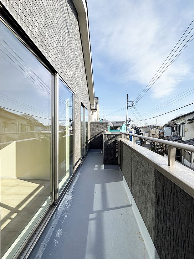 風通しの良いバルコニー