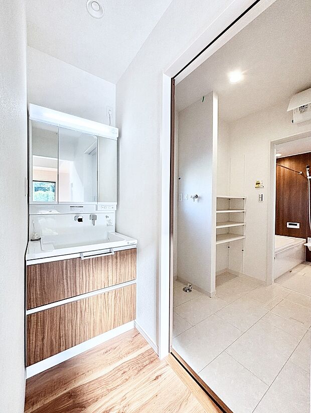 清潔感のあるランドリースペース